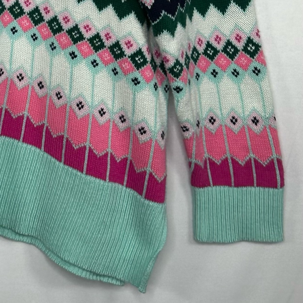 Crown & Ivy Mock Neck Sweater Cotton Blend Preppy Grannie Core Sz 1X - Picture 5 of 9
